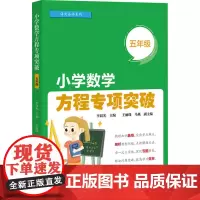 小学数学方程专项突破 5年级 李晨光 编 小学教辅文教 正版图书籍 电子工业出版社