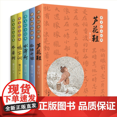 曹小经典全套5册 芦花鞋 孤独之旅 水薄荷 鸭宝河 外婆树 三四五六年级小学生课外阅读书籍 儿童文学读物必读经典书目