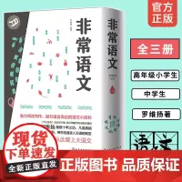 非常语文 全套3册 罗维扬 初中小学生通用语文阅读写作课外读物教辅 大语文知识百科趣味民间文学三字经古诗词句对联成语谚语