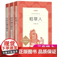 [共3册]快乐读书吧三年级上册课外书必读经典书目稻草人书叶圣陶安徒生童话精选格林童话人民文学出版社小学生课外阅读书籍正版