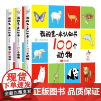 我的第一本认识书手绘版(套装共3册)——100个词语.数字.颜色形状.100个动物