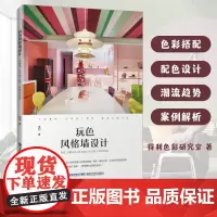 [店]玩色风格墙设计 装饰装修装潢图片案例资料集软装色彩搭配施工图户型改造优化室内设计书籍 麦浩斯