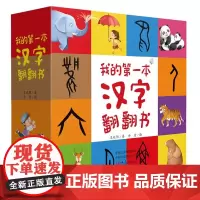 识字书 幼儿认字 宝宝第一本汉字翻翻书全4册 中英双语儿童学前看图识字训练3-6岁幼儿园认字书早教启蒙我的汉字书