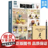 8成新 色彩基础体系3一本通临摹范本 2022尚读单体组合色彩静物塑造风景场景步骤临摹写生素材美术高考联考教材教程水粉书