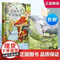 正版精装丨爱丽丝梦游仙境+尼尔斯骑鹅旅行记(套装2册)儿童文学中小学生经典名著阅读10-12-14岁孩子爱看的外国课外书