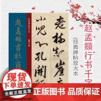 经典碑帖放大本——赵孟頫行书千字文 全文高清彩色放大版繁体旁 赵氏行书 行书字帖 篆刻碑帖 书法字帖 上海人民美术出版社