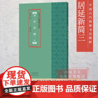 中国古代简牍书法精粹 居延新简(三)古代民间书法练字帖精选放大本高清彩印附注释竹简木板书字帖隶书字体河南美术出版社
