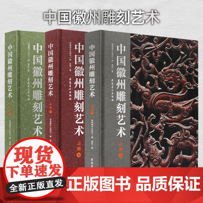 徽州三雕艺术 3本中州雕刻艺术 砖雕卷+石雕卷+木雕卷 木雕书籍入门零基础学木工雕刻全书教程书 自学木工大全图书籍