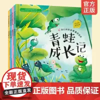 4册 幼儿科学启蒙童话绘本 恐龙去哪儿了+蝴蝶成长记+宝宝从哪儿来+青蛙成长记 幼儿童科普百科读物3-6岁成长小百科自然