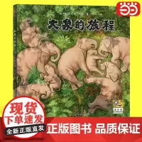 [正版书籍]大象的旅程(附赠大象招贴画+动物保护倡议书,黑鹤的文字+九儿的图画,完美呈现。适合3岁以上的孩子阅读)