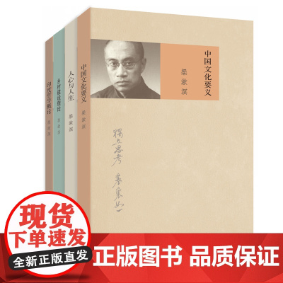 梁漱溟精选作品集(中国文化要义+人心与人生+乡村建设理论+印度哲学概论 套装共4册)