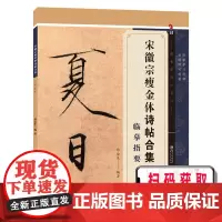 宋徽宗瘦金体诗帖合集临摹指要 瘦金体技法系列 附扫描学习视频 邱金生瘦金体 硬笔书法字帖入门技法教程工具书 江西美术出版