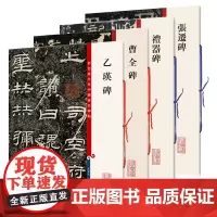 汉隶隶书字帖 曹全碑+乙瑛碑+礼器碑+张迁碑全4册 彩色放大本中国著名碑帖 繁体旁注 东汉隶书毛笔书法临摹字帖 上海辞书