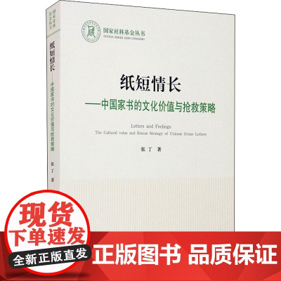 纸短情长——中国家书的文化价值与抢救策略 张丁 著 文化理论文学 正版图书籍 人民出版社