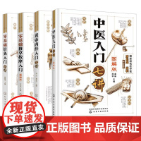 4册中医入门七讲图解版+黄帝内经入门7讲+零基础推拿按摩入门+零基础针灸入门六讲 中医书籍大全 中医书籍 零基础学中医基