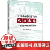大国小农国情下的农业出路——农业生产性服务业发展研究 姜长云 等 著 经济理论经管、励志 正版图书籍