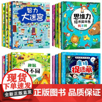 思维力培养游戏书找不同+趣味找不同开心幼儿园等 共16册