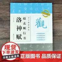 赵孟頫行书洛神赋 百字精讲精练 赵孟頫行书楷书毛笔书法字帖 原碑原帖单字放大技法解析集字创作 书法字帖入门临摹教程 江西