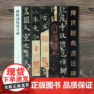 传世经典书法碑帖122 欧阳询化度寺碑 中国国家画院书法篆刻院主编 楷书练字帖习字临摹 北京耕莘