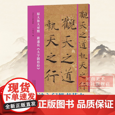 [正版]褚遂良大字阴符经 原大放大对照楷书代表作高清原碑帖近距离临摹可平摊毛笔书法字帖楷书初学者临摹教材范本基础教程