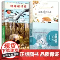 弄堂里的白马+尼尔斯骑鹅旅行记+周末与爱丽丝聊天 芝麻开门的秘密+我的原始森林笔记六年级课外必读阅读书籍全套4册 百班千