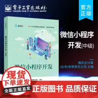 正版 微信小程序开发 中级 1+X证书制度试点培训书籍 小程序开发丛书 软件开发编程专业教材 电子工业出版社