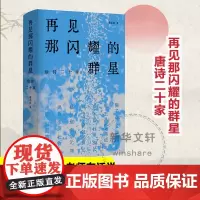 再见那闪耀的群星 唐诗二十家 景凯旋 著 社会学文学 正版图书籍 南京大学出版社