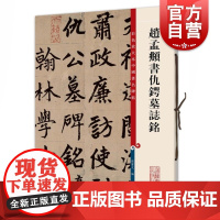 赵孟頫书仇锷墓志铭 彩色放大本中国著名碑帖孙宝文编上海辞书出版社 书法篆刻毛笔字临摹练习高清字帖