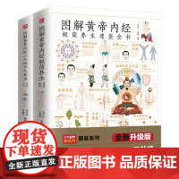 图解黄帝内经 极简养生速查全书套装全2册中医基础知识入门彩色图解养生原理剖析穴位脏腑脉络要点归纳 二十四节气养生速查全书