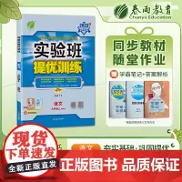 实验班提优训练 九年级上册 初中语文 人教版 2023年秋季新版教材同步辅导资料复习书课时作业本练习册