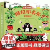 [正版]菜园漫步(中英双语)/小手动动推拉机关书