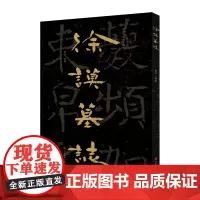 中国石刻书法精粹徐谟墓志 赖非 软精装 魏碑石刻书法碑帖爱好者唐贞观十一年 公元636年刻 山东美术出版社