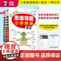 小学英语单词+语法(全2册) 思维导图 全彩 1-6年级