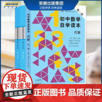 全套3本 初中数学自学读本 代数第一册+代数第二册+几何第一册 北京四中周长生编 初中几何自学读本 中学生数学教材用书大