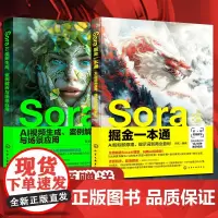 2册 Sora掘金一本通 AI短视频原理提示词到商业盈利+Sora AI视频生成 案例解析与场景应用 AI短视频生成技术
