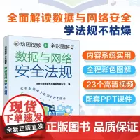 正版 动画视频+全彩图解数据与网络安全法规 计算机互联网大数据法律相关行业从业者网络安全信息安全数据安全读者阅读图书籍