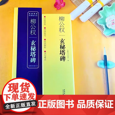 柳公权玄秘塔碑 传世碑帖对照临写本 楷书碑帖毛笔字帖柳公权玄秘塔碑帖临摹字卡 书法古帖成人楷书初学者入门临摹练字帖 安徽