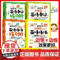 4册 超有效图解小学生英语语法+语法练习册+单词+单词练习册 6-12岁儿童小学生通用英语单词知识辅导教材大全教辅教材图
