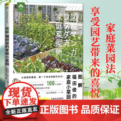 图解福田俊的家庭小菜园 手把手教你种有机蔬菜 果蔬创意混栽自制肥料 庭院阳台蔬菜种植书籍技术大全新手种菜入门教程漫画书正