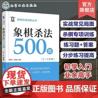 象棋实战训练丛书 象棋杀法500题 3~4步杀 象棋爱好者初学入门到业余高手 象棋杀棋专项训练练习题+答案 象棋培训辅助