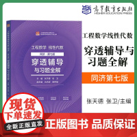 工程数学线性代数 同济第七版 穿透辅导与习题全解 张天德 张卫 理工类专业数学基础课