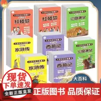[正版]四大名著知识考点能量卡彩图大字便携卡片考点同步练习题