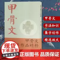 甲骨文集字作品精粹 历代经典大本米字格简体旁注便临摹正版书籍 中国古文集字字帖作品集甲骨文法书毛笔书法字帖练习创作入门教