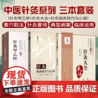 全3册 针灸甲乙经+针灸大全(中医古籍名家点评丛书)+针灸临床技巧与心得--开启《灵枢》之门 病因病机 临床各科疾病的针