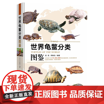 世界龟鳖分类图鉴(精装) 梁亮,乔轶伦主编 龟类概述、龟类形态分类常用术语、龟类物种介绍和龟类贸易管理978710930