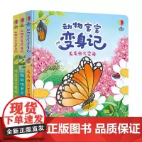 尤斯伯恩·动物宝宝变身记 鸡宝宝出壳啦 毛毛虫大变身 小蝌蚪快长大 2-4岁儿童幼儿生长发育启蒙科普绘本书籍 全三册