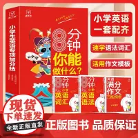 小学生英语专项加分技 小学通用 小学英语语法+词汇+满分作文模板3册套装 三四五六年级英语单词词汇记背一本全3456年级