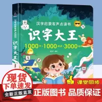 识字大王发声书 汉字启蒙有声点读书 幼儿学汉字趣味认字幼儿园3-6-7岁学前儿童绘本宝宝看图拼音教材手指点读认知发声 青