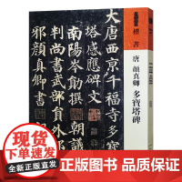 人美书谱 楷书 唐 颜真卿 多宝塔碑 书法篆刻碑帖字帖人民美术