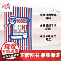 红蓝宝书1000题 新日本语能力考试N1文字词汇文法 练习+详解 新日本语能力考试N1模拟真题集文字词汇文法练习题搭日语